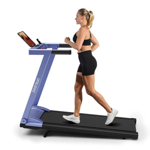 DeerRun All-New 2026 A1 Pro Move+  6% Incline Foldable Treadmill——Upgraded Chip & NFC Support | 350Lbs, 10mph Blue