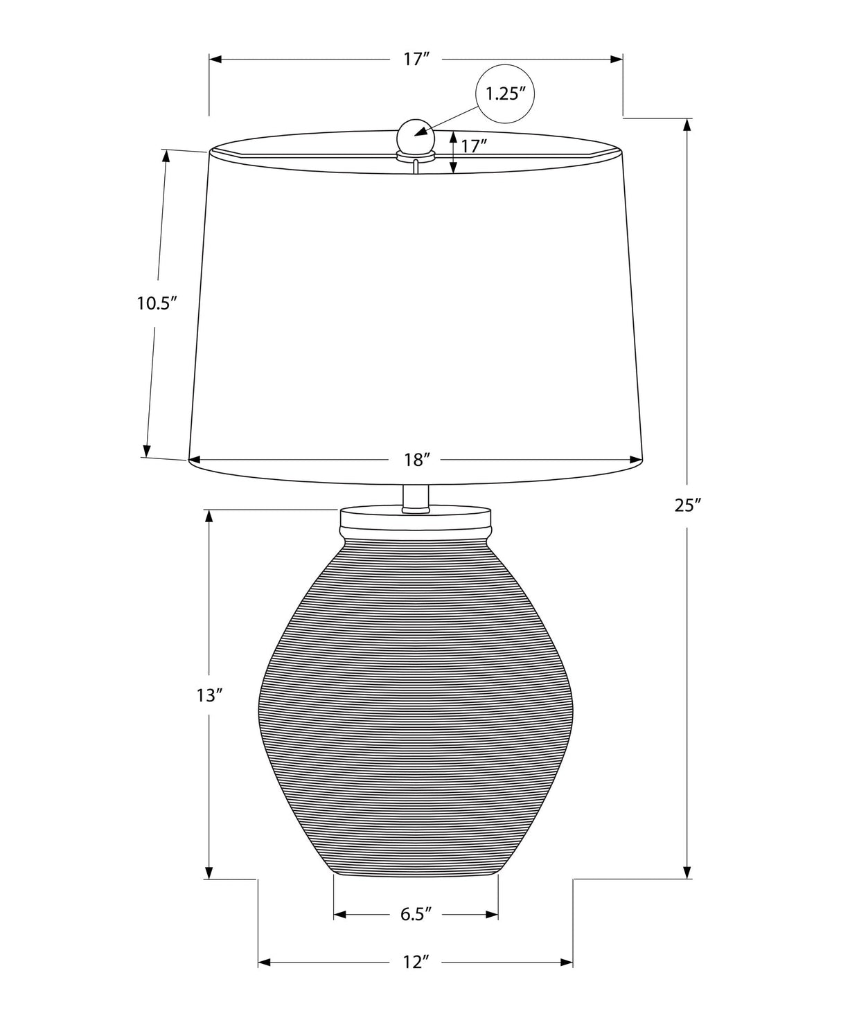 Lighting, 25'h, Table Lamp, Cream Concrete, Beige Shade, Contemporary