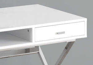 Computer Desk For Home Office, Laptop, Storage Drawers, Glossy Contemporary & Modern by Couch.com