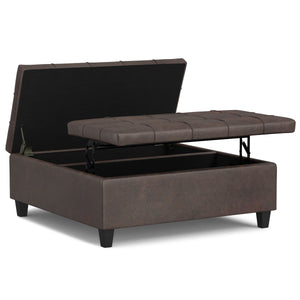 Harrison - Large Coffee Table Storage Ottoman by Couch.com
