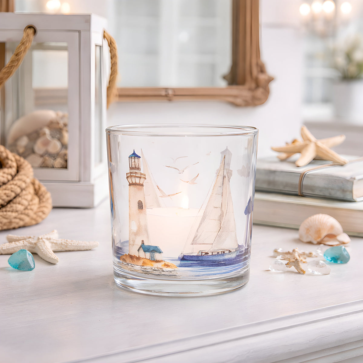 Votive Candle Holder Glass Lantern, Multiple Design Options