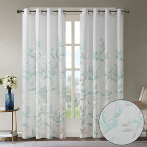 Burnout Printed Curtain Panel (Single Panel)