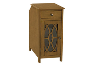 Accent Side Table, Storage Drawer, Traditional - Taupe by Couch.com