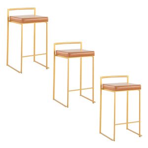 Fuji - Contemporary / Glam Design Counter Stool (Set of 2) by Couch.com
