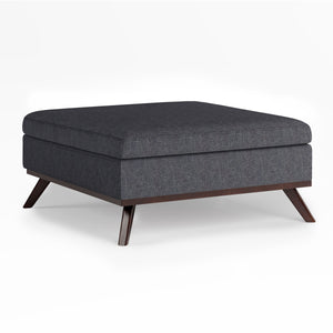 Owen - Square Coffee Table Storage Ottoman - Slate Gray by Couch.com