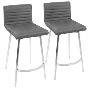 Mason - Contemporary Swivel Counter Stool (Set of 2) by Couch.com