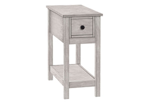 Accent End Table, 2 Tier, Narrow, Lamp, Storage Drawer, Charming Design by Couch.com