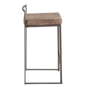 Fuji - Industrial Stackable Counter Stool Elegant Design by Couch.com