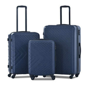 3 Piece Luggage Sets Lightweight Suitcase With Two Hooks, Spinner Wheels, Tsa Lock, Durable Hard Shell by Couch.com