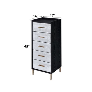 Myles Jewelry Armoire - Black / Silver / Gold
