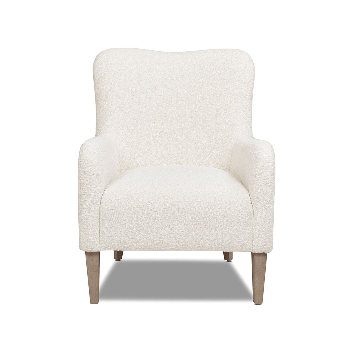 Nimbus - Curved Accent Chair - Ivory White by Couch.com