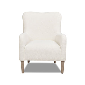 Nimbus - Curved Accent Chair - Ivory White by Couch.com