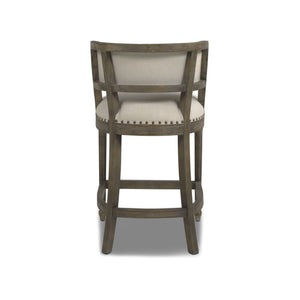 Paris - Farmhouse Counter Height Bar Stool With Backrest by Couch.com
