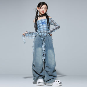 Girls Clothing Kids Hip-Hop Street Dance Trendy Outfit Set