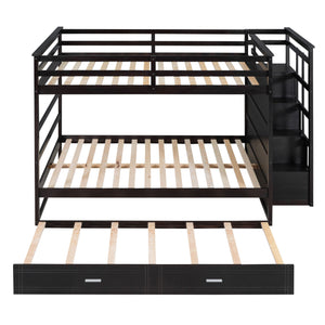 Bunk Bed With Twin Size Trundle And Staircase by Couch.com