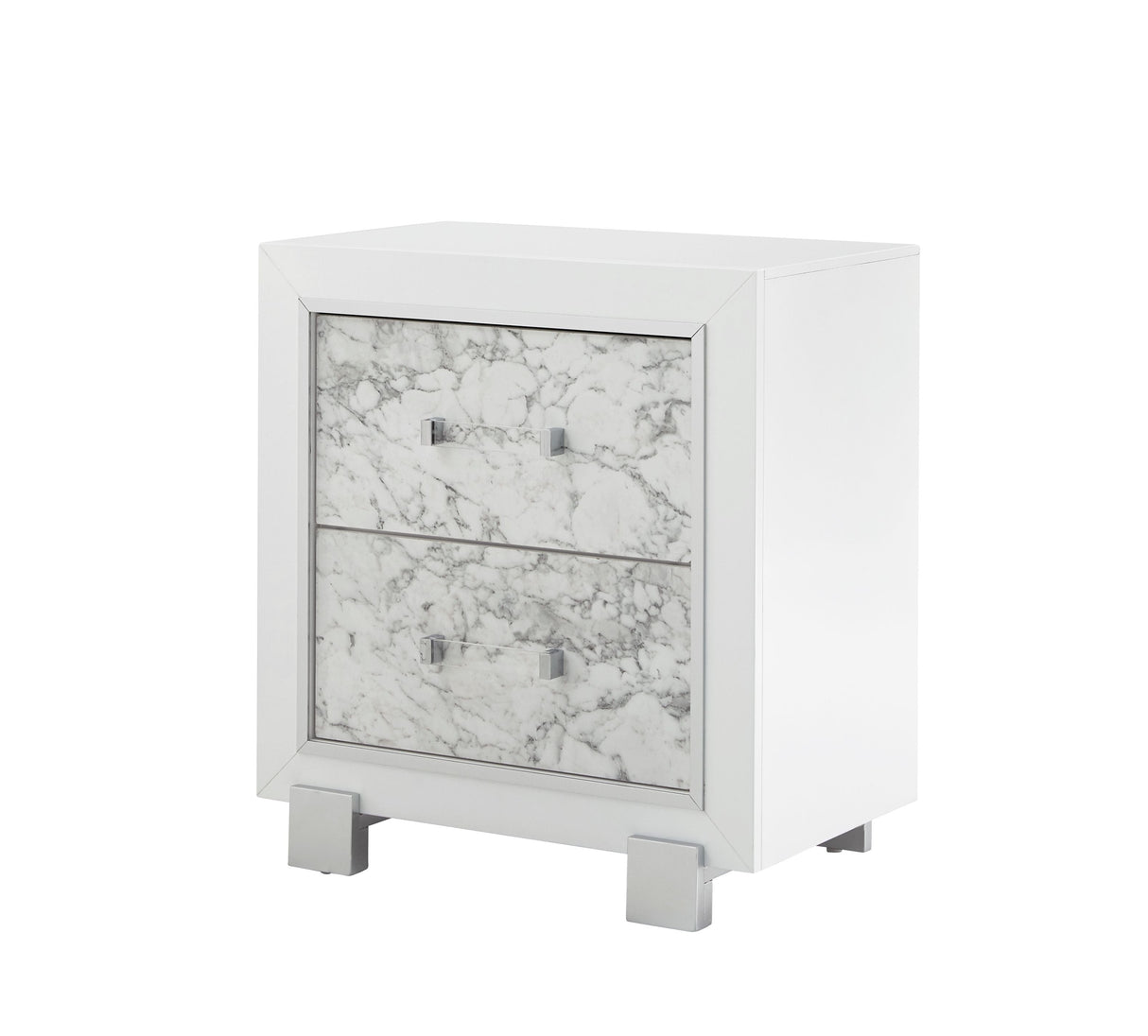 Skye - Marble Nightstand - White by Couch.com