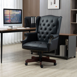 Executive Office Chair, High Back Reclining Comfortable Desk Chair With Smooth Glide Caster Wheels by Couch.com