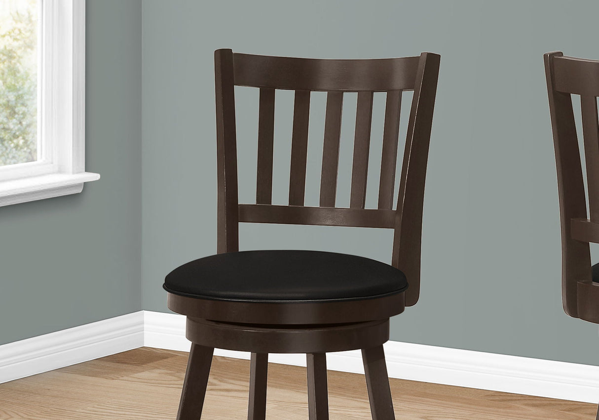 Transitional Swivel Bar Stool Counter Height (Set of 2) by Couch.com