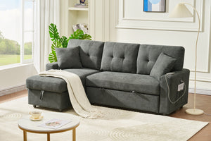 Reversible Sofa Couch Sleeper With Pull Out Bed And USB Port by Couch.com