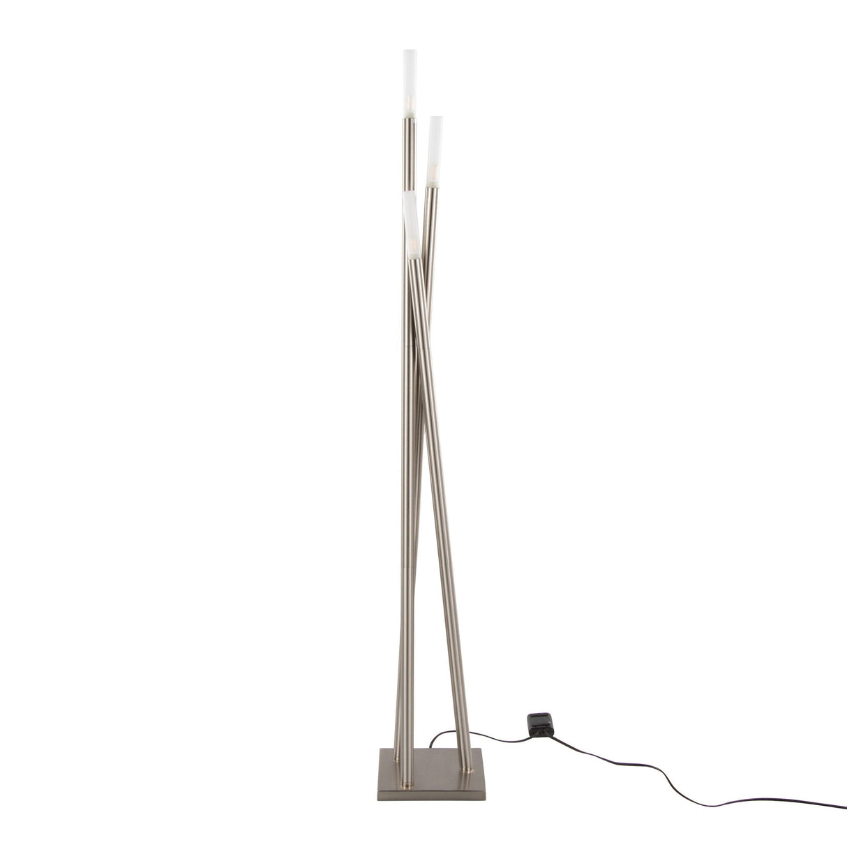 Icicle - Contemporary Floor Lamp - Nickel by Couch.com