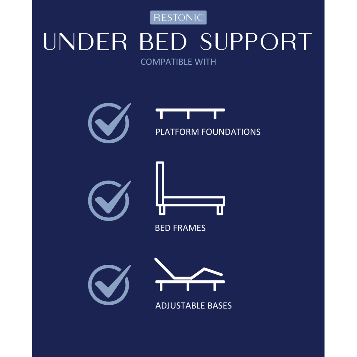 Restonic ComfortCare Plush King Size Mattress with Premium Comfort Bedding Pack