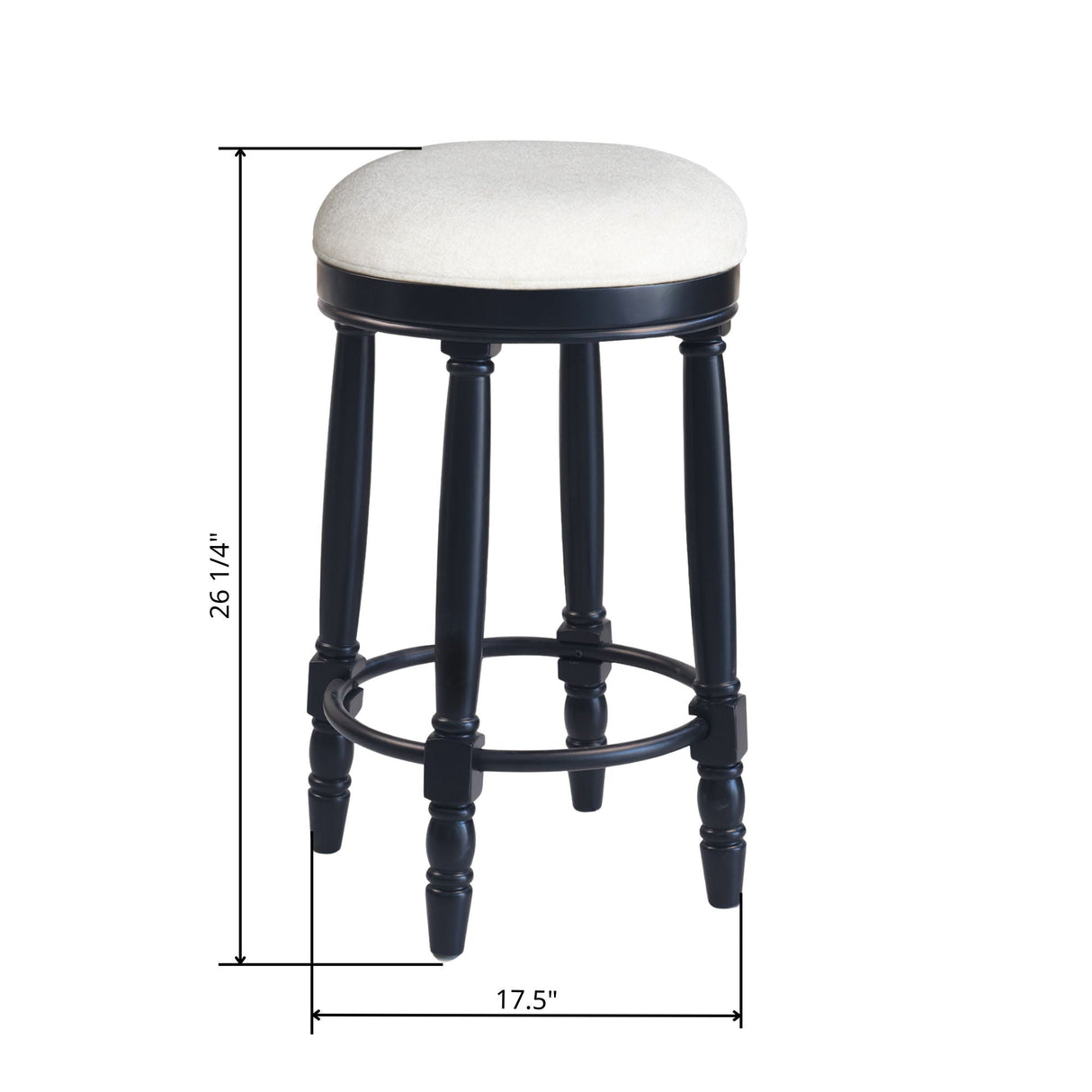 360° Swivel Wooden Barstools With Upholstered Seat, Counter Height (Set of 2) by Couch.com