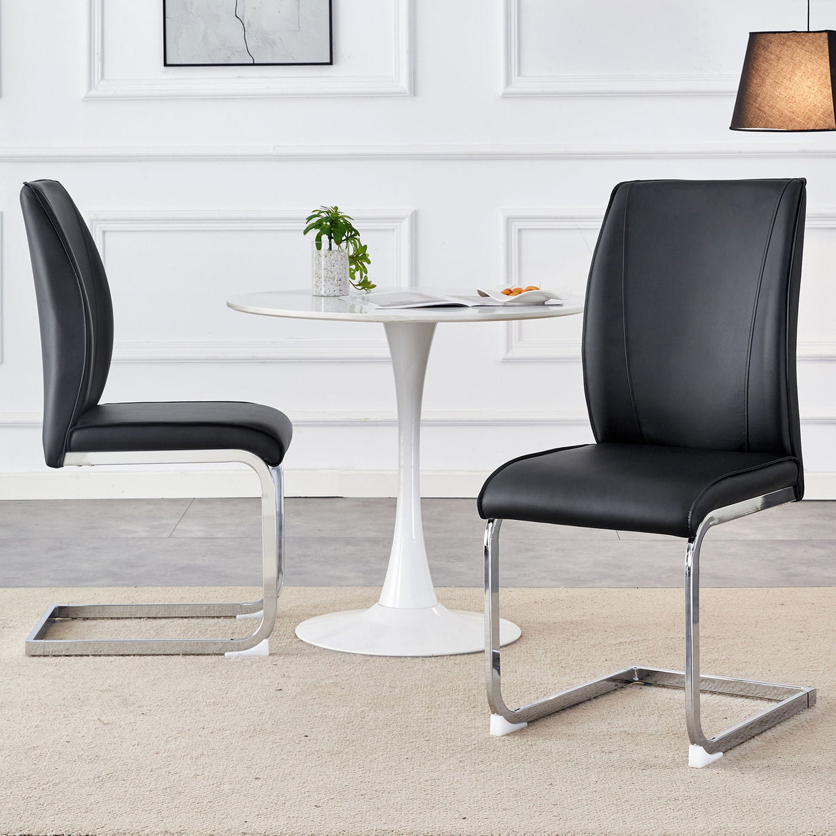 Luxury Simple Arch High Resilience Dining Chair With Arched Leg by Couch.com