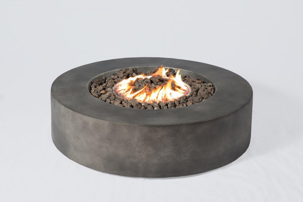 Fibre Reinforced Outdoor Fire Pit Table - Charcoal by Couch.com