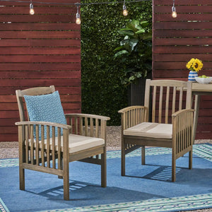 Casa Acacia Dining Chair Set With Cushions
