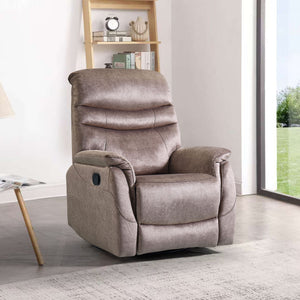 Rocking Swivel Recliner Chair For Living Room, 360 Degree Swivel, Adjustable Modern Reclining Chair, Classic And Traditional Recliner Sofa With Lumbar Support - Dark Gray by Couch.com