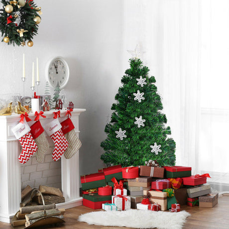 LED Optic Artificial Christmas Tree with Snowflakes-3 Feet