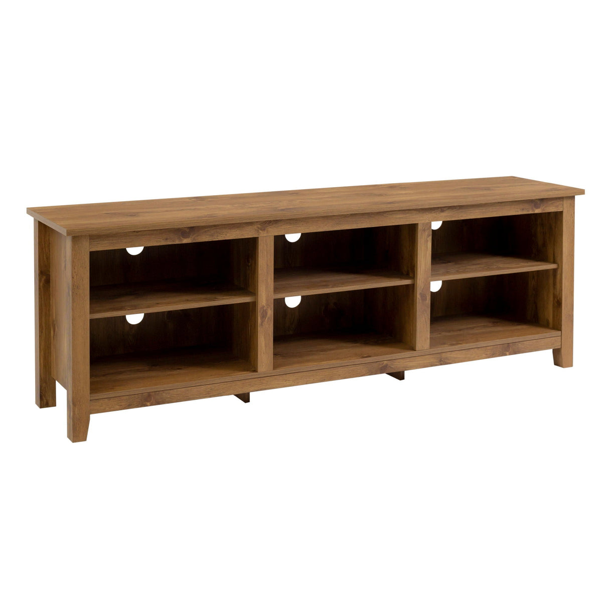 Modern Transitional 3 Shelf Open Storage 70" TV Stand For 80" TVs by Couch.com