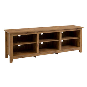 Modern Transitional 3 Shelf Open Storage 70" TV Stand For 80" TVs by Couch.com