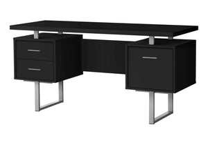 Computer Desk For Home Office, Laptop, Left, Right Set - Up, Storage Drawers, Contemporary & Modern by Couch.com