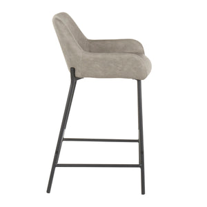 Daniella - Industrial Fixed Height Counter Stool (Set of 2) by Couch.com