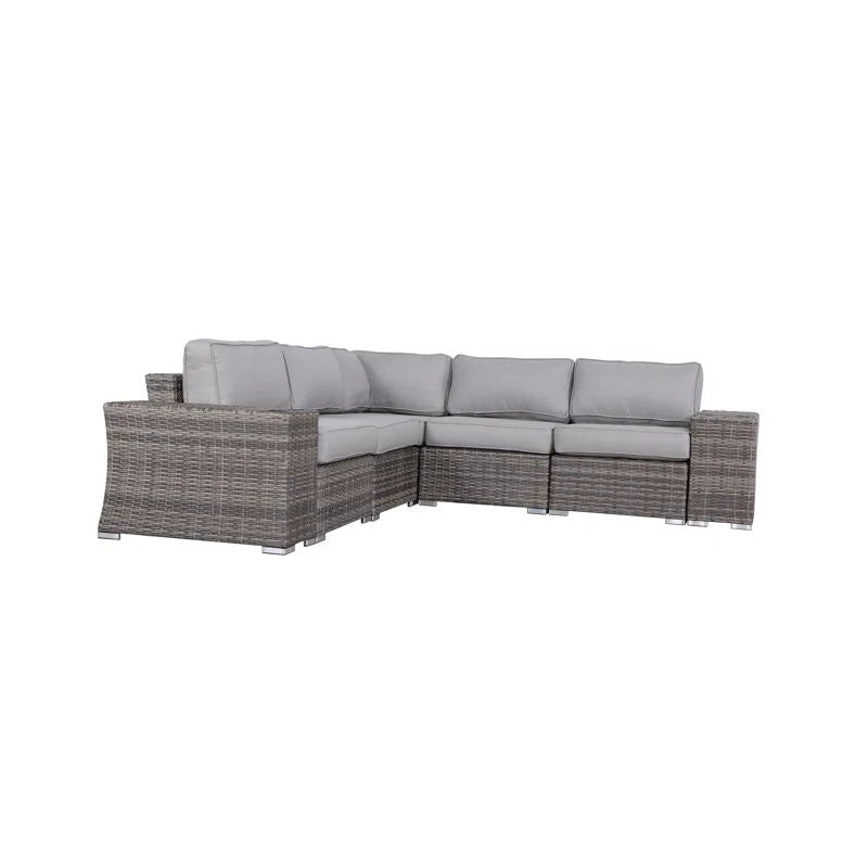 Rattan Sectional Sofa Set With Cushions by Couch.com