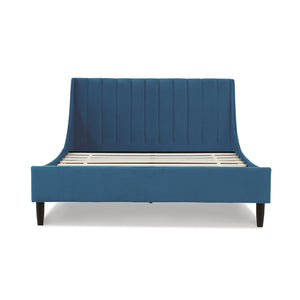 Aspen - Vertical Tufted Modern Headboard Platform Bed Set by Couch.com