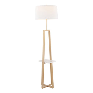 Cosmo - Shelf Contemporary / Glam Floor Lamp by Couch.com