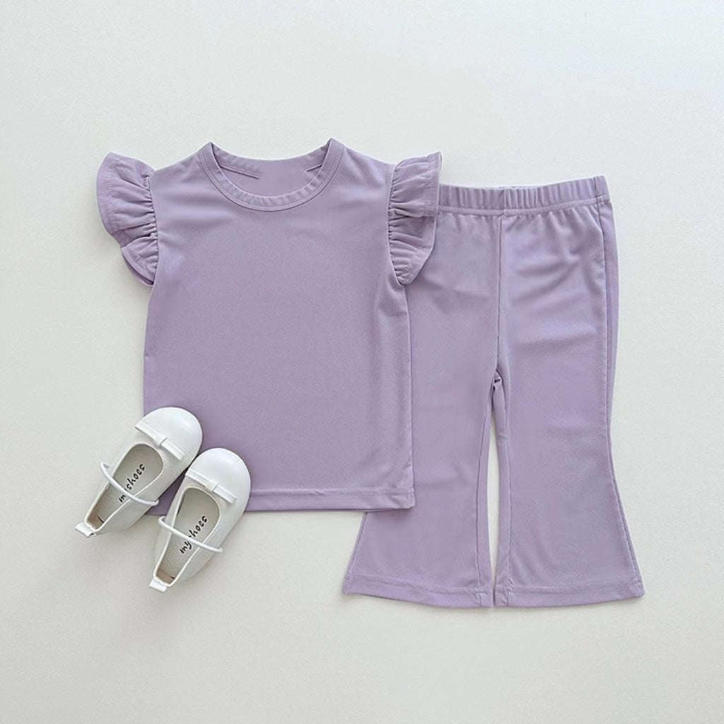 Girls' Simple Cute Wild Suit Fashion