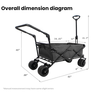 Utility Park Garden Cart Tool Customized Color Folding Camping Trolley Outdoor Picnic Beach Wagon by Couch.com