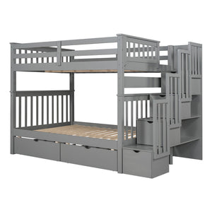 Bunk Bed With Shelves And 6 Storage Drawers by Couch.com