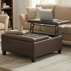 Harrison - Upholstered Coffee Table Storage Ottoman