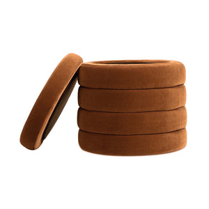 Fuji - Oversized Round Storage Ottoman by Couch.com