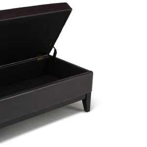 Oregon - Contemporary Storage Ottoman Bench With Tray by Couch.com