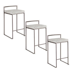 Fuji - Industrial Stackable Counter Stool Elegant Design by Couch.com