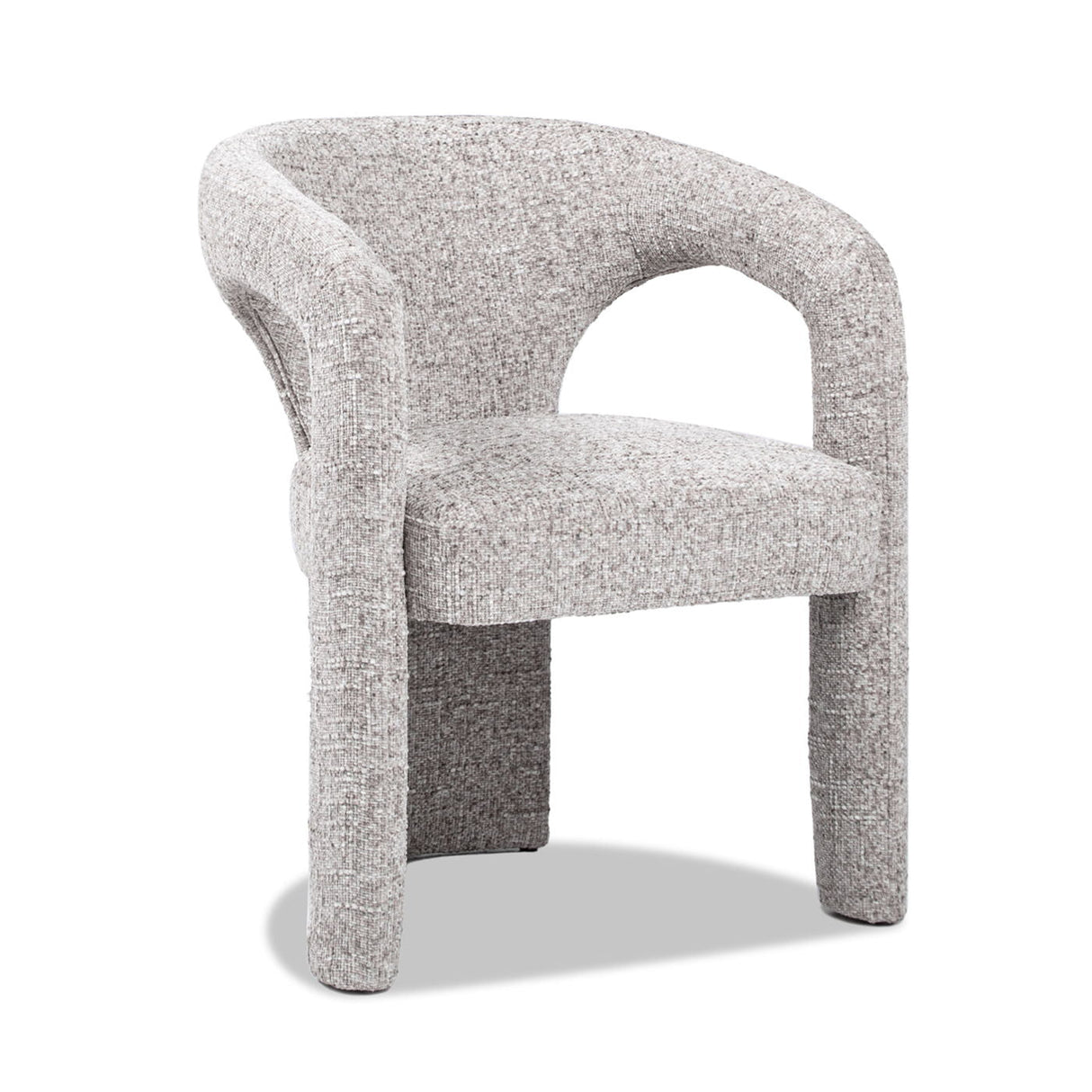 Sydney - Fully Upholstered Barrel Dining Chair - Multi Greige Beige by Couch.com