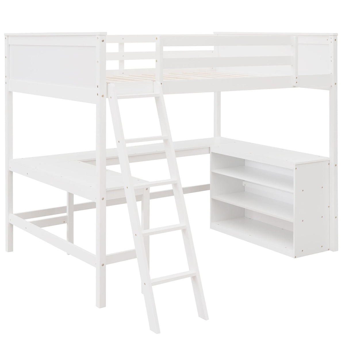 Loft Bed With Shelves With Desk by Couch.com