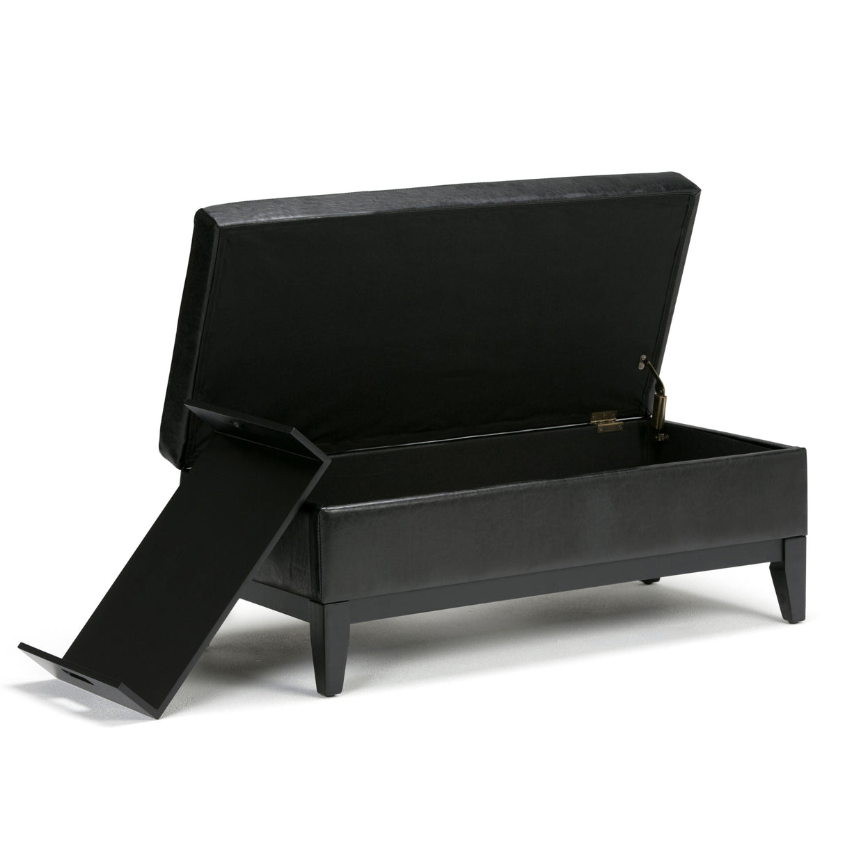 Oregon - Contemporary Storage Ottoman Bench With Tray by Couch.com