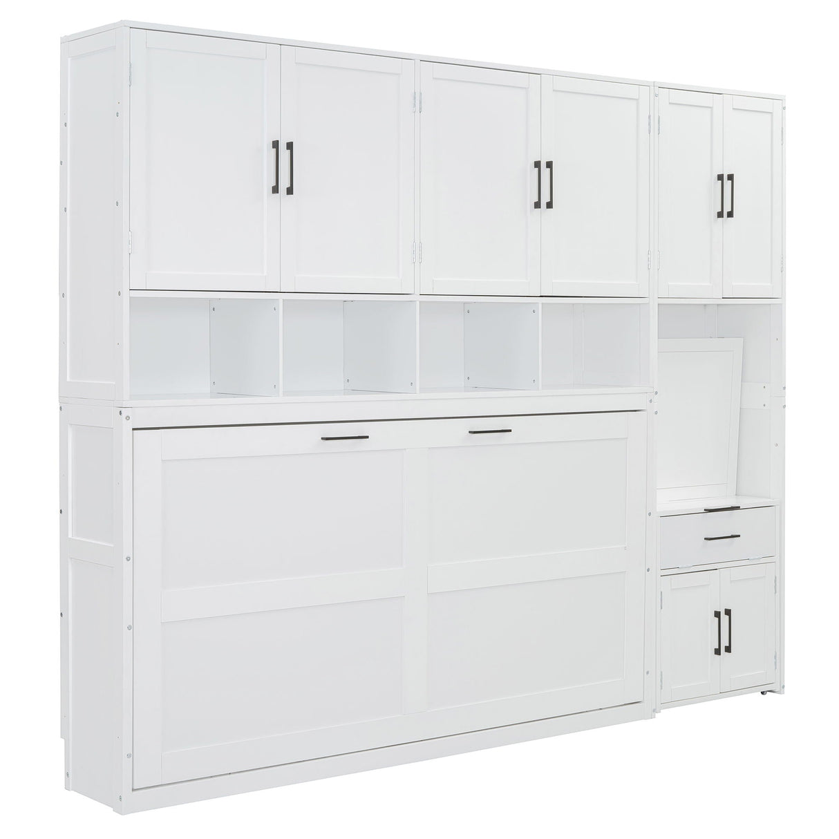 Murphy Wall Bed With Closet, Drawers & Desk by Couch.com