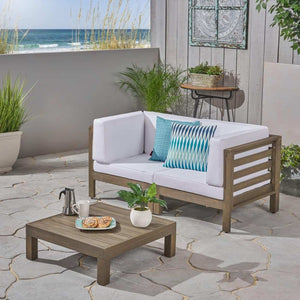Oana 3 Piece Loveseat Set with Coffee Table